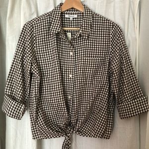 NWT Madewell button down flannel medium